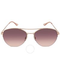 Calvin Klein - Pink Gradient Pilot Sunglasses - Lyst