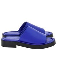 Ferragamo - Giunone Leather Slide Sandals - Lyst