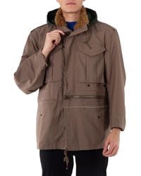 Kolor - Shearling-Collar Drawstring Jacket, Brand Size 1 - Lyst