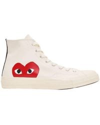 Comme des Garçons - X Converse Chuck High-Top Sneakers, Brand Size 6 Us - Lyst