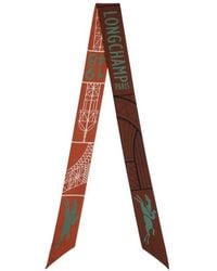 Longchamp - Eiffel Tower 1948 Silk Headband - Lyst