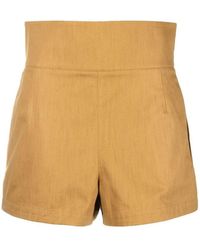 Ferragamo - High-Waisted Tailored Shorts - Lyst