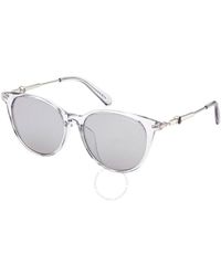Moncler - Smoke Mirror Oval Sunglasses Ml0226-f 20c 53 - Lyst