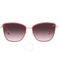Carolina Herrera - Violet Gradient Pink Rectangular Sunglasses She160n 0a93 56 - Lyst