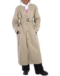 Balenciaga - Ladies Military Belted Cotton Trench Coat, Brand Size 34 (Us - Lyst