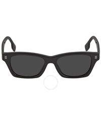 Burberry - Kennedy Dark Gray Rectangular Sunglasses Be4357f 300187 53 - Lyst