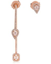 Messika - My Twin Hook And Stud Diamond Earrings - Lyst