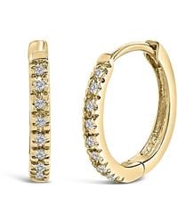 Haus of Brilliance - 14K 1/5 Ctw Diamond Huggie Hoop Earrings - Lyst