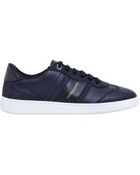 Ferragamo - Logo-Print Almond-Toe Sneaker - Lyst