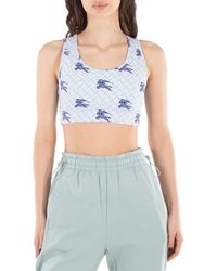 Burberry - Monogram And Ekd Logo Cropped Top - Lyst