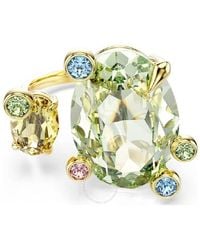 Swarovski - Gema Crystal-Plated Open Ring - Lyst