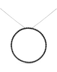 Haus of Brilliance - 925 Sterling 5.0 Cttw Diamond Open Hoop Circle Pendant Necklace - Lyst
