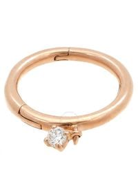 Vanrycke - Ladies Stardust Single And Diamond Hoop Earring - Lyst