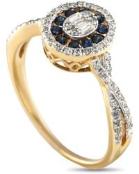 LB Exclusive - 14K 0.40Ct Diamond And Sapphire Ring Rn32570 Y - Lyst