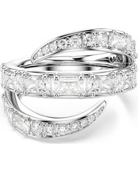Swarovski - Vienna Ring, Mixed Cuts, Swan, Rhodium Plated - Lyst