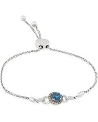 Le Vian - Chocolatier Bolo Bracelet Deep Sea Topaz, Chocolate Diamonds, Vanilla Diamonds Set - Lyst