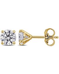 Created Forever - 1Ct Tw Lab-Grown Diamond Solitaire Martini-Style Stud Earrings - Lyst