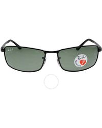 Ray-Ban - Polarized Classic G-15 Rectangular Sunglasses Rb3498 002/9a 61 - Lyst