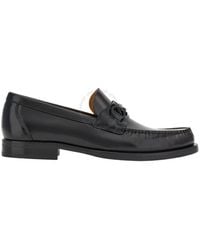 Ferragamo - Gancini-Plaque Calf Leather Loafer, Size 7 - Lyst