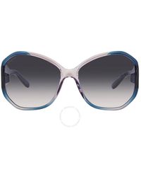 Ferragamo - Blue Butterfly Sunglasses - Lyst