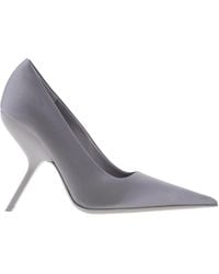 Ferragamo - Eva X5 Pointed-Toe Satin Pumps - Lyst