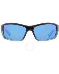 Maui Jim - Barrier Reef Blue Hawaii Wrap Sunglasses B792-06c 62 - Lyst
