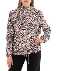 Roberto Cavalli - Ladies Macro Micro Tiger Twiga Windbreaker Jacket, Brand Size 38 (Us - Lyst