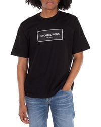Michael Kors - Flagship Logo-Print Cotton T-Shirt - Lyst