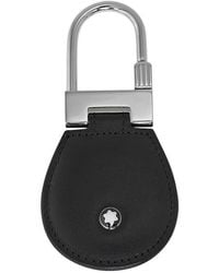 Montblanc - Meisterstuck Leather And Steel Key Fob 14085 - Lyst