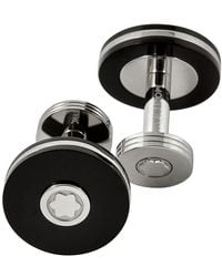 Montblanc - Pix Round Cufflinks - Lyst
