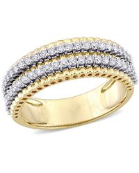 Amour - 1/2 Ct Tw Diamond Double Row Eternity Ring - Lyst