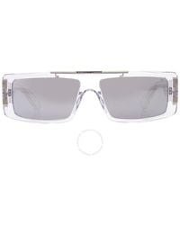 Philipp Plein - Silver Mirror Rectangular Sunglasses Spp003v 880x 58 - Lyst