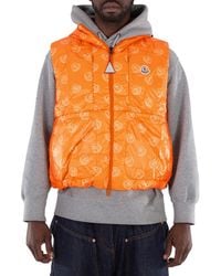 Moncler - Alkarab Logo-Patch Vest, Brand Size 4 (X-Large) - Lyst