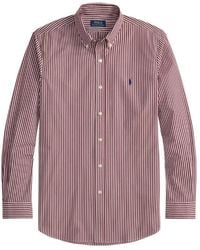 Polo Ralph Lauren - Custom Fit Striped Stretch Poplin Shirt - Lyst