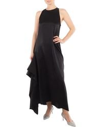 JW Anderson - Sleeveless Draped Round Neck Midi Dress, Brand Size 10 Us - Lyst