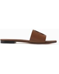 Bally - Goldie Logo Embossed Leather Sandals, Brand Size 42 Us - Lyst