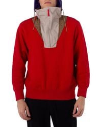 Kolor - Half Zip Pullover Sweatshirt, Brand Size 2 - Lyst