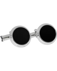 Montblanc - Iconic Stainless Steel Onyx Cufflinks 112896 - Lyst