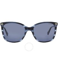 Polaroid - Polarized Blue Square Sunglasses Pld 4108/s 0jbw/c3 55 - Lyst