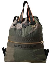 Dolce & Gabbana - Military Patchwork Rucksack Backpack Bag Canvas - Lyst