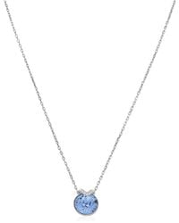 Swarovski - Bella Rhodium Plated V Pendant Necklace - Lyst