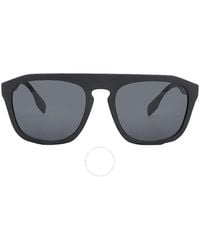 Burberry - Wren Dark Grey Browline Sunglasses Be4396u 346487 57 - Lyst
