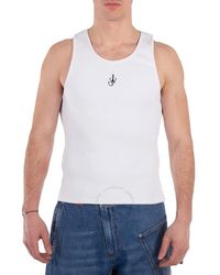 JW Anderson - Anchor Embroidery Ribbed Tank Top - Lyst