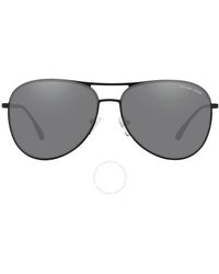 Michael Kors - Dark Gray Mirrored Pilot Sunglasses Mk1089 10056g 59 - Lyst