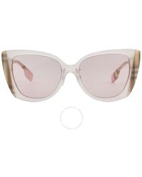 Burberry - Meryl Light Cat Eye Sunglasses Be4393f 4052/5 54 - Lyst