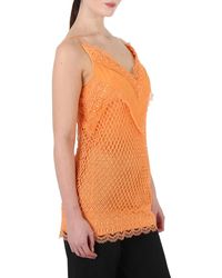 Burberry - Fishnet And Lace Mini Dress - Lyst