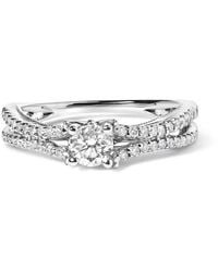 Haus of Brilliance - 14K 5/8 Cttw Diamond Split Shank Engagement Ring - Lyst