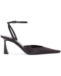 Saint Laurent - Aimee Satin Slingback Pumps, Brand Size 36 Us - Lyst