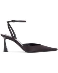 Saint Laurent - Aimee Satin Slingback Pumps, Brand Size 36 Us - Lyst