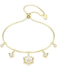 Swarovski - Magic Bracelet, Mixed Cuts, Snowflake, 18K Finish - Lyst
